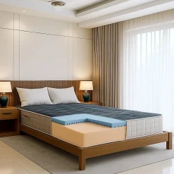 The White Stone Matelas 90x200 cm en Mousse à Mémoire, Hauteur 20 cm