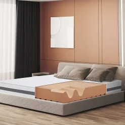 The White Stone Matelas 150x195 cm en Mousse Antibactérien