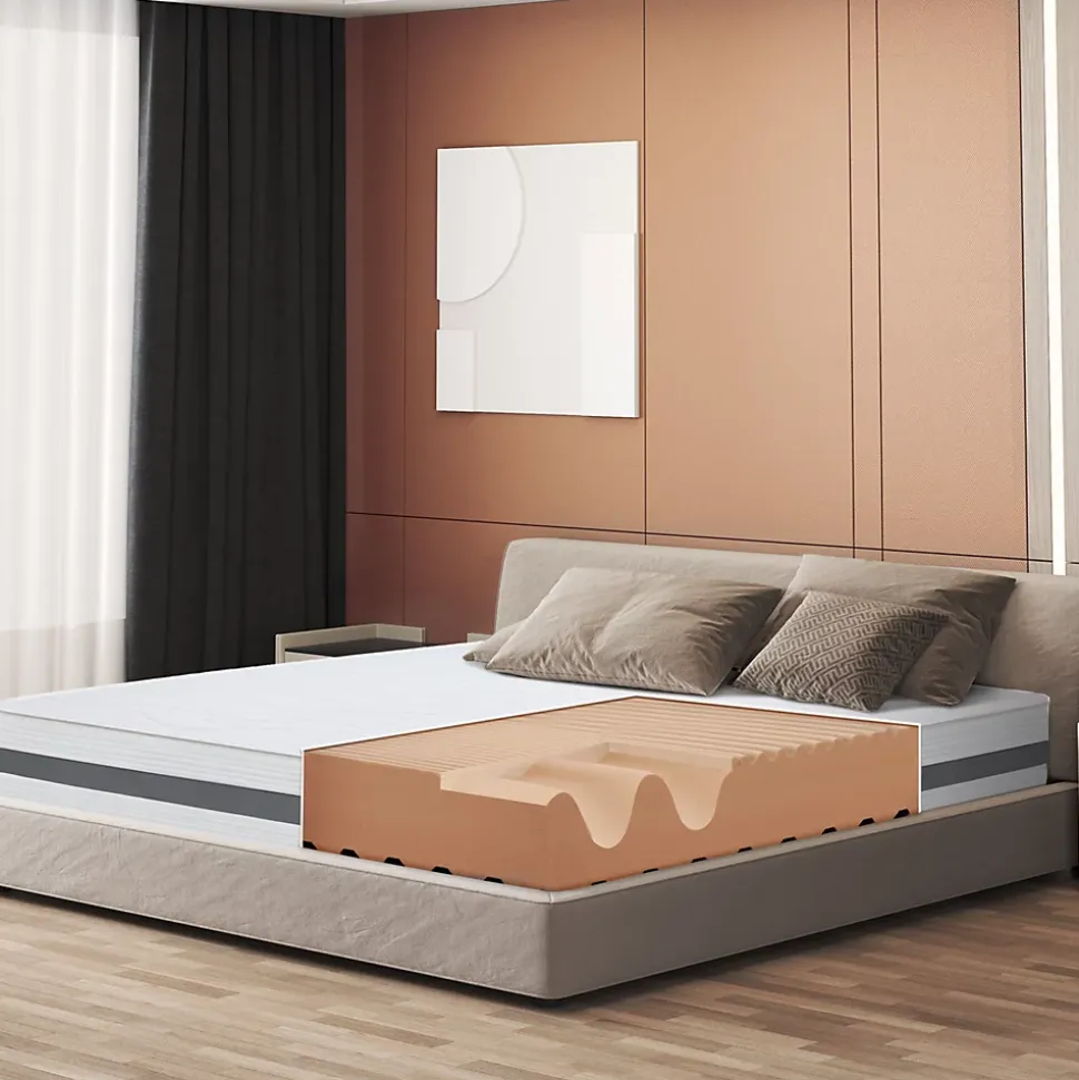 The White Stone Matelas 150x195 cm en Mousse Antibactérien