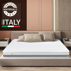 The White Stone Matelas 125x210 cm en Mousse Antibactérien