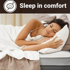 The White Stone Matelas 125x210 cm en Mousse Antibactérien