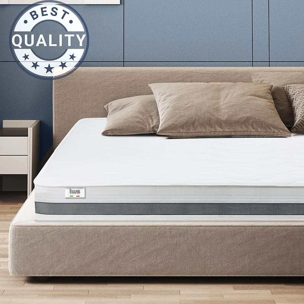 The White Stone Matelas 90x180 cm en Mousse Antibactérien
