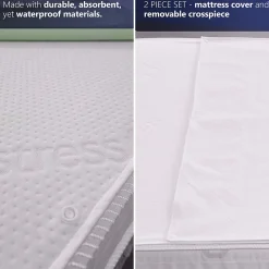 The White Stone Protège-matelas 120x200 Imperméable avec Alèse Amovible