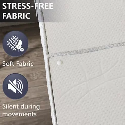 The White Stone Protège-matelas 100x190 avec 3 Alèses Amovibles