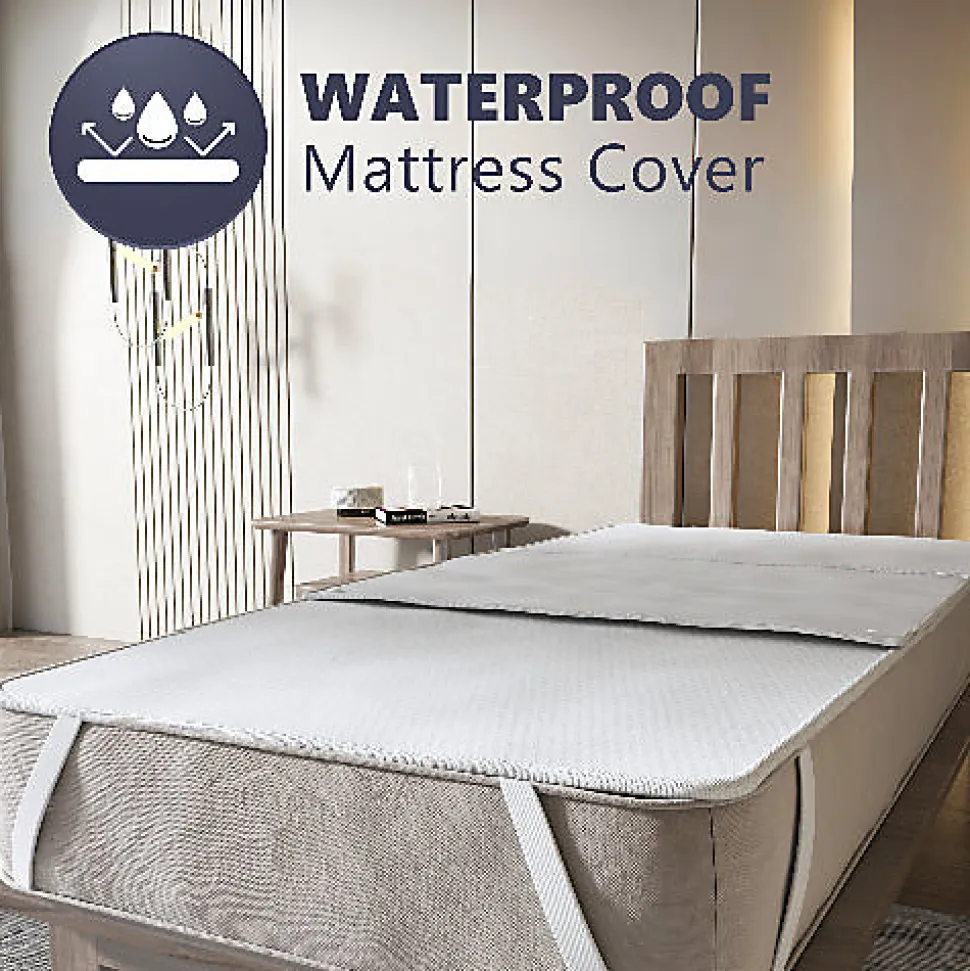 The White Stone Protège-matelas 165x195 avec 3 Alèses Amovibles