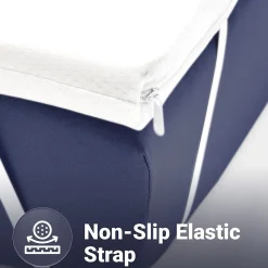 The White Stone Surmatelas 140x190 cm en Latex Naturel, Déhoussable 5 cm