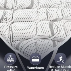 The White Stone Surmatelas 150x190 respirant hauteur 5 cm