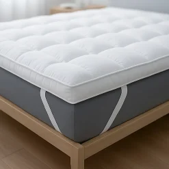 The White Stone Surmatelas 120x190 cm avec rembourrage en ouate de 1000 g/m²