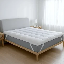 The White Stone Surmatelas 120x190 cm avec rembourrage en ouate de 1000 g/m²