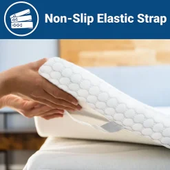 The White Stone Surmatelas en mousse à mémoire de forme 190 x 205 cm