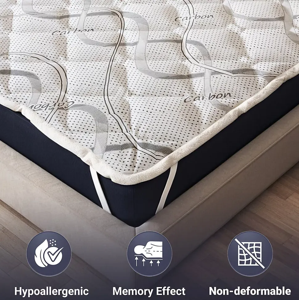 The White Stone Surmatelas 165x195 respirant hauteur 5 cm