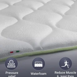 The White Stone Surmatelas Rafraîchissant avec Élastiques 160x190