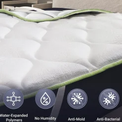 The White Stone Surmatelas Rafraîchissant avec Élastiques 180x200