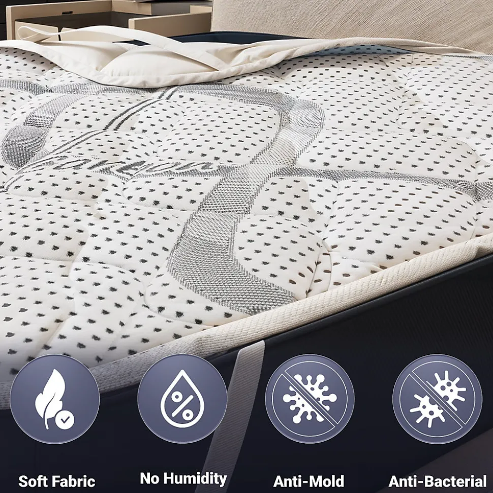 The White Stone Surmatelas 170x190 respirant hauteur 5 cm