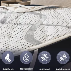 The White Stone Surmatelas 100x190 respirant hauteur 5 cm