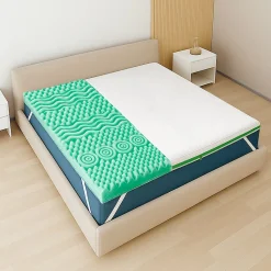 The White Stone Surmatelas 160x200 en Memory Foam Breeze à 9 Zones