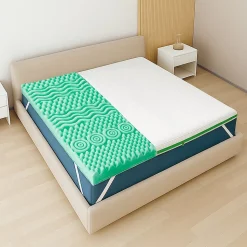 The White Stone Surmatelas 160x200 en Memory Foam Breeze à 9 Zones