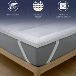 The White Stone Surmatelas 120x190 cm en ouate de 800 g