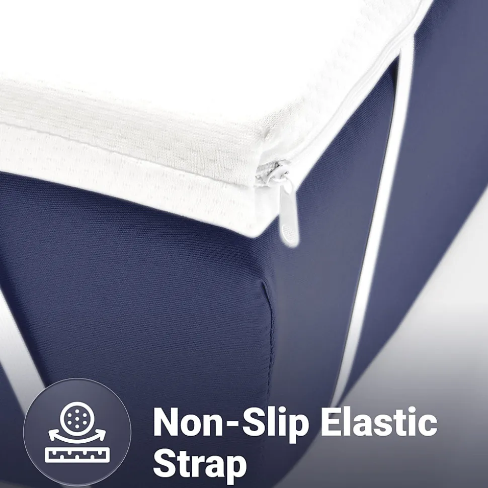 The White Stone Surmatelas 170x200 cm en Latex Naturel, Déhoussable 5 cm