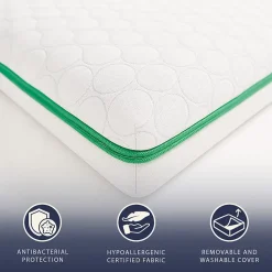 The White Stone Surmatelas 120x190 en Memory Foam Breeze à 9 Zones