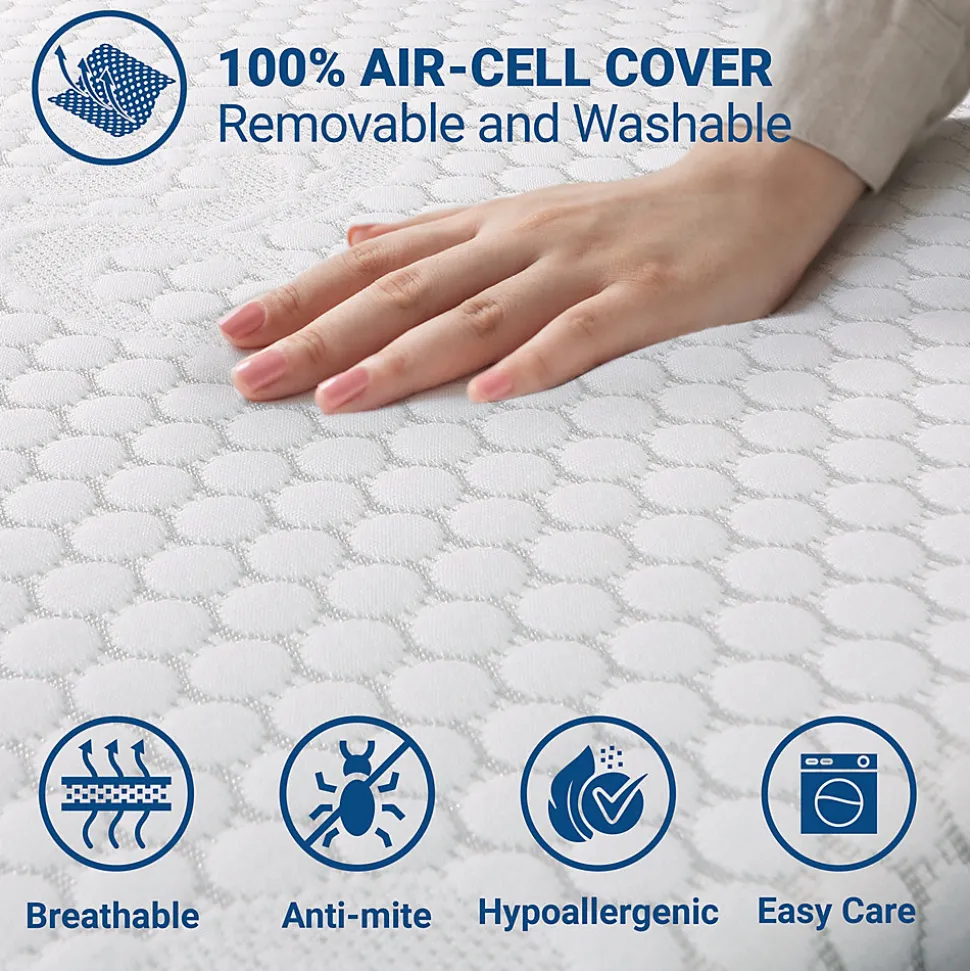 The White Stone Surmatelas en mousse à mémoire de forme 200 x 210 cm