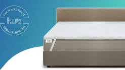 The White Stone Surmatelas en mousse à mémoire de forme 180 x 300 cm