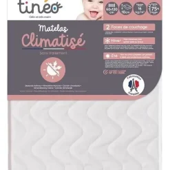 TINEO Matelas bebe Climatise 60x120 cm