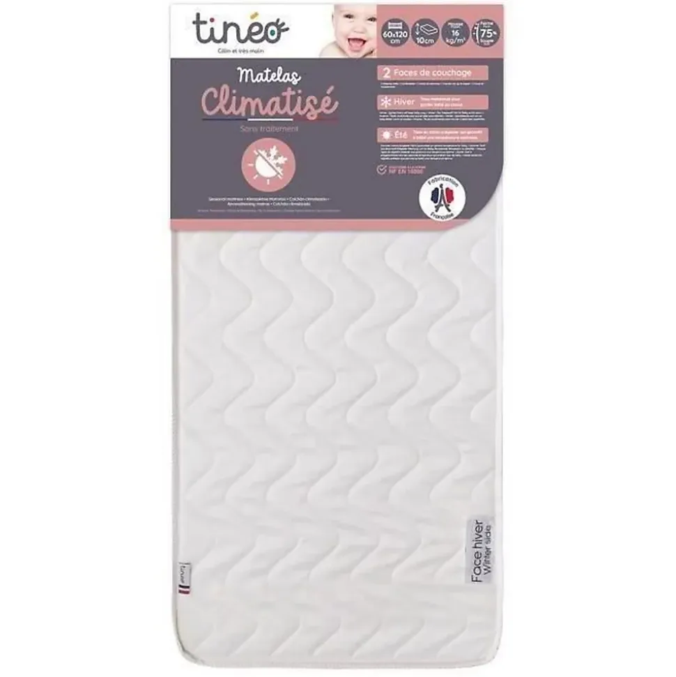 TINEO Matelas bebe Climatise 60x120 cm