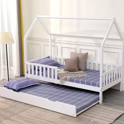 Tiroir-lit blanc - HAPPY GARDEN