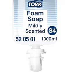 Tork Savon mousse Mains - Senteur douce S4, réduit la consommation, 6 x 1000 ml, 520501