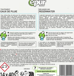 Traitement des eaux de pluie citernes & récupérateurs d'eau Epur 14 sachets