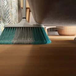 Tête de balais à poils Doux GoodHome fibres mélangées gris et bleu L.28 x l.7cm