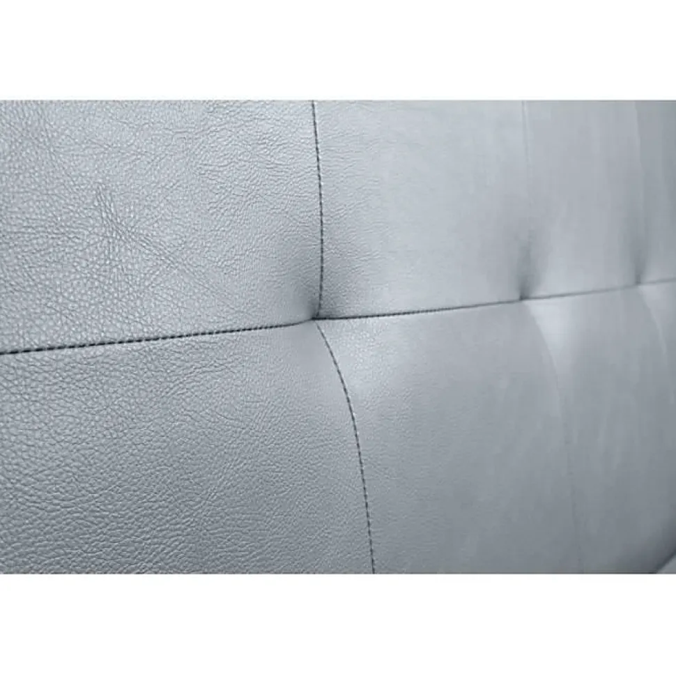 Tête de lit - Aster - Similicuir argenté - 160 cm - Design contemporain - Garantie 2 ans