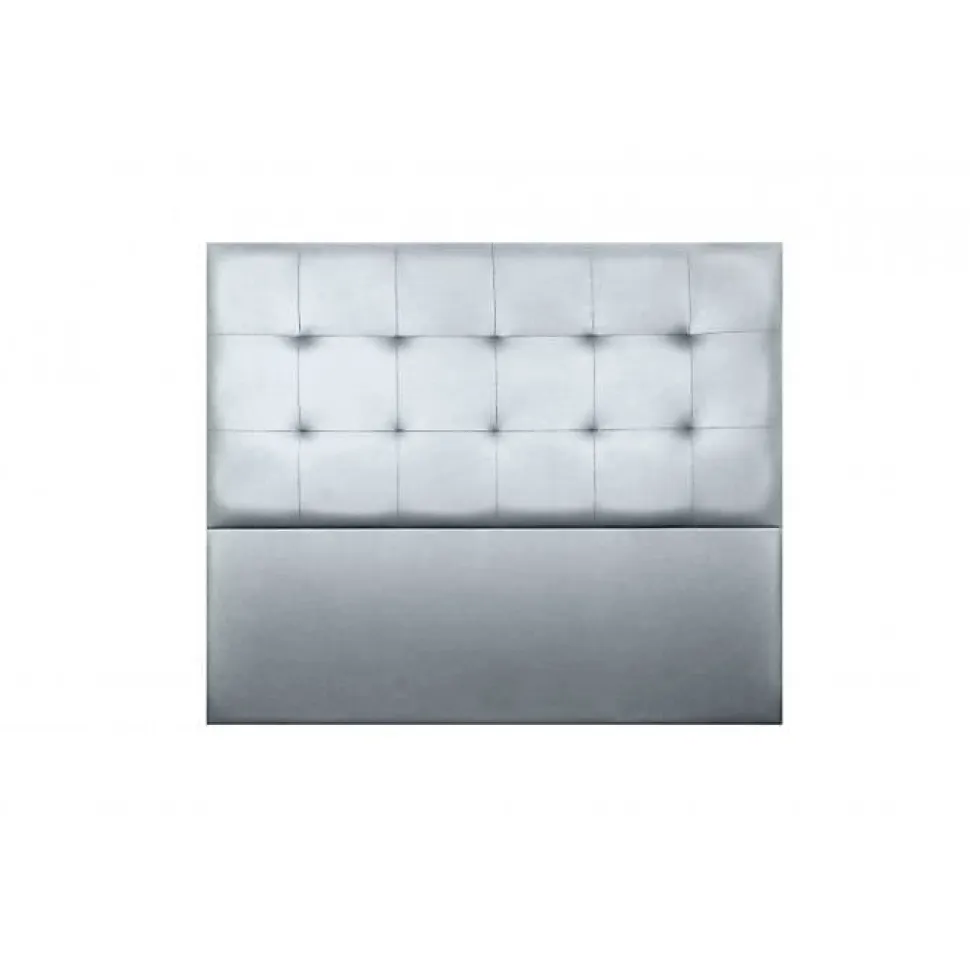 Tête de lit - Aster - Similicuir argenté - 160 cm - Design contemporain - Garantie 2 ans