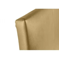 Tête de lit - Cala - Similicuir doré - 160 cm - Rembourrage en mousse HR - Fabriqué en Espagne