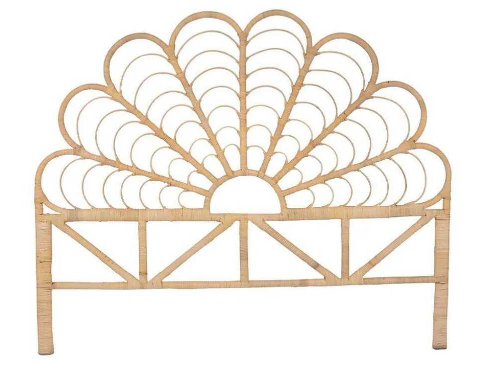 Tête de lit 160 cm - Rotin - Naturel - FLOSIA