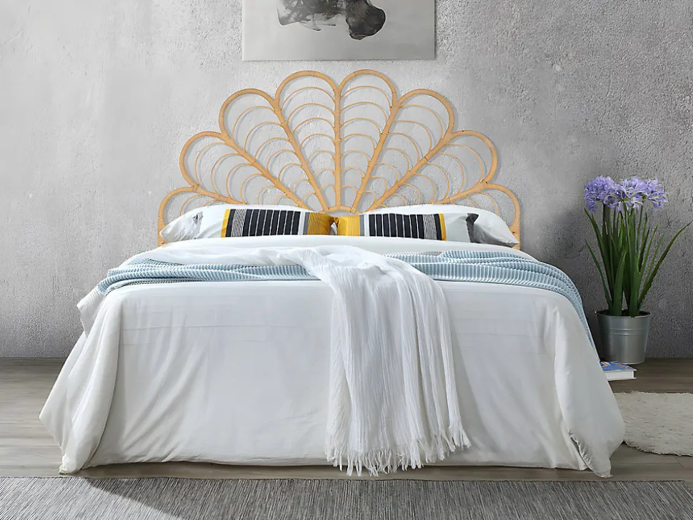 Tête de lit 160 cm - Rotin - Naturel - FLOSIA
