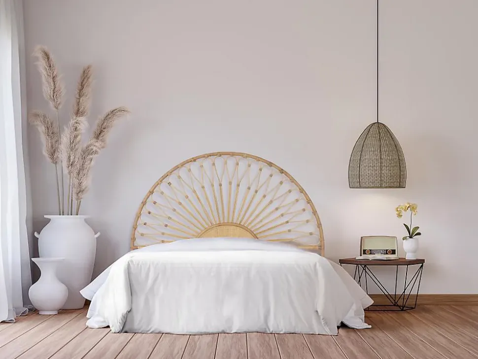 Tête de lit 160 cm - Rotin - Naturel - SOLIA