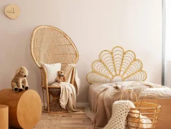 Tête de lit 110 cm - Rotin - Naturel - FLOSIA