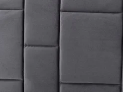 Tête de lit 140 cm - Velours - Gris foncé - HERMINE