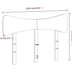 Tête de lit 120 cm bois massif de pin vidaXL