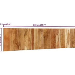 Tête de lit 200 cm bois massif d'acacia vidaXL