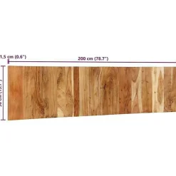 Tête de lit 200 cm bois massif d'acacia vidaXL