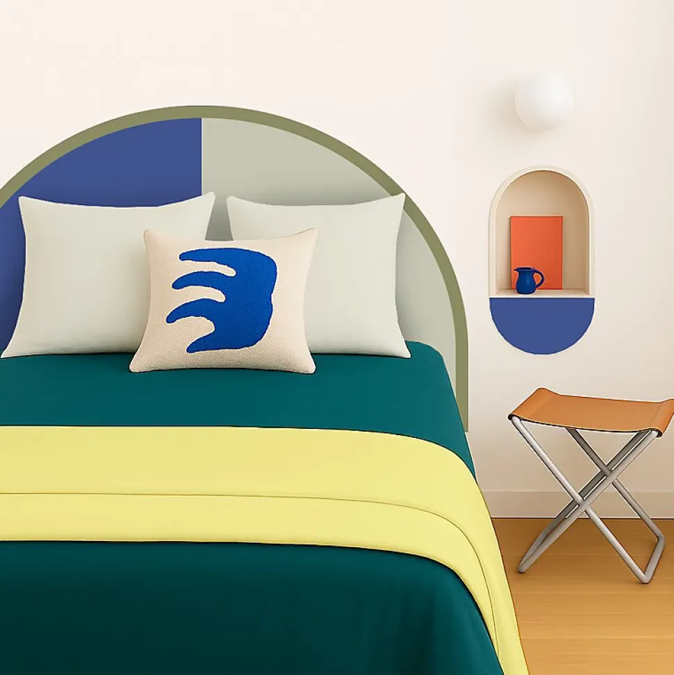 Tête de lit - Duo - intissé 225g/m² - pré-encollé - Bleu - 110x180cm