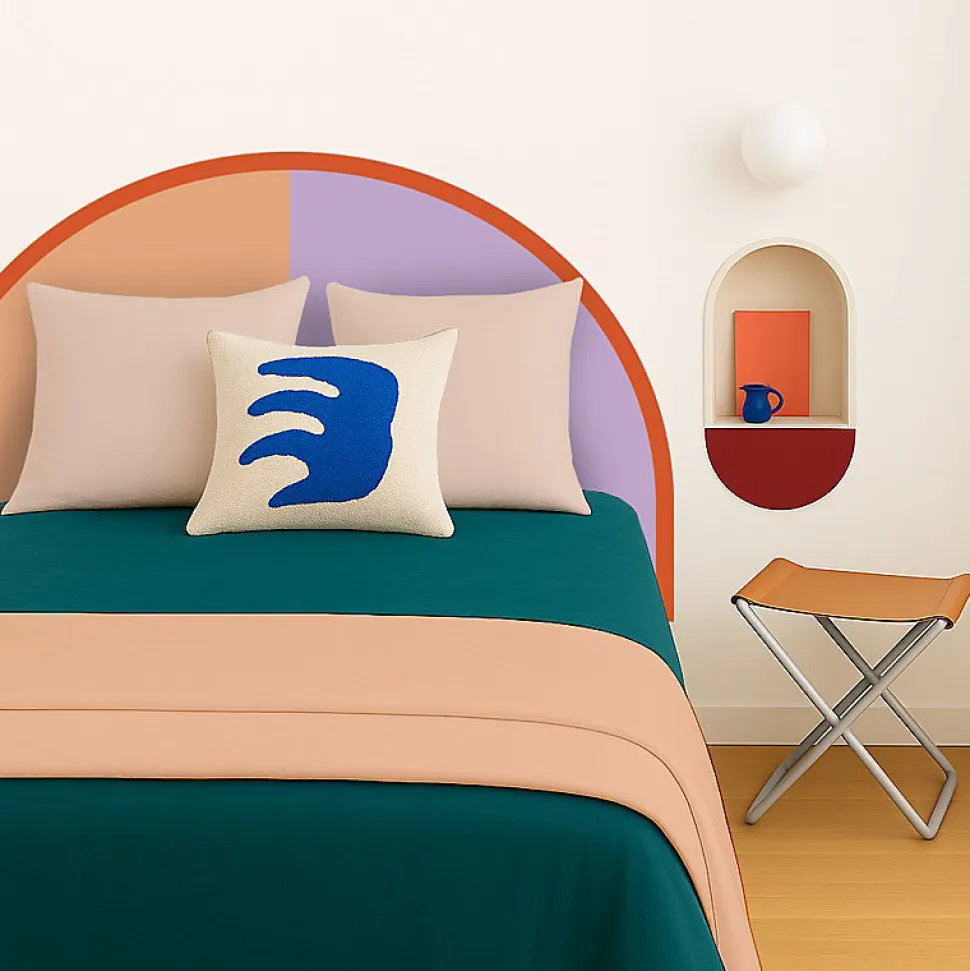 Tête de lit - Duo - intissé 225g/m² - pré-encollé - Orange - 110x180cm