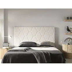 Tête de lit - ECCOX - Agata - Similicuir blanc - Style scandinave - Fabrication espagnole