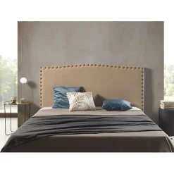 Tête de lit - ECCOX - Ambar - Tissu Aquaclean - Couleur Camel - Dimensions 150x115x8 cm