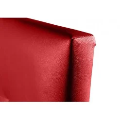 Tête de lit - ECCOX - Aster - Similicuir rouge - 115 cm - Design contemporain - Anti-taches