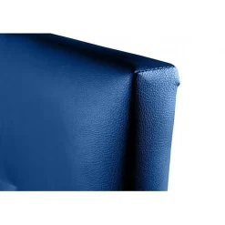 Tête de lit - ECCOX - Aster - Similicuir bleu - 130 cm - Design contemporain - Anti-taches