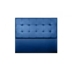 Tête de lit - ECCOX - Aster - Similicuir bleu - 115 cm - Design contemporain